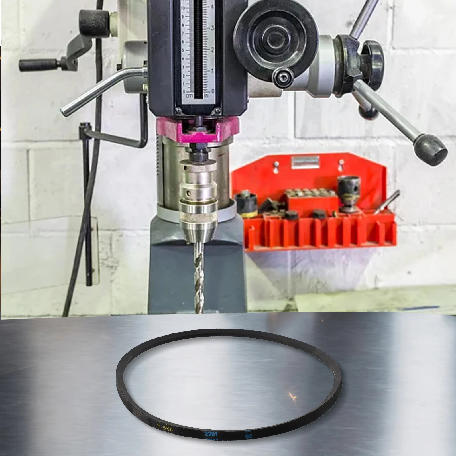 K660 Driving Belt Triangle Driving V Belt For Drill Machine Industrial Agricultural Equipment Bench Drill Motor Pulley Belt Tool