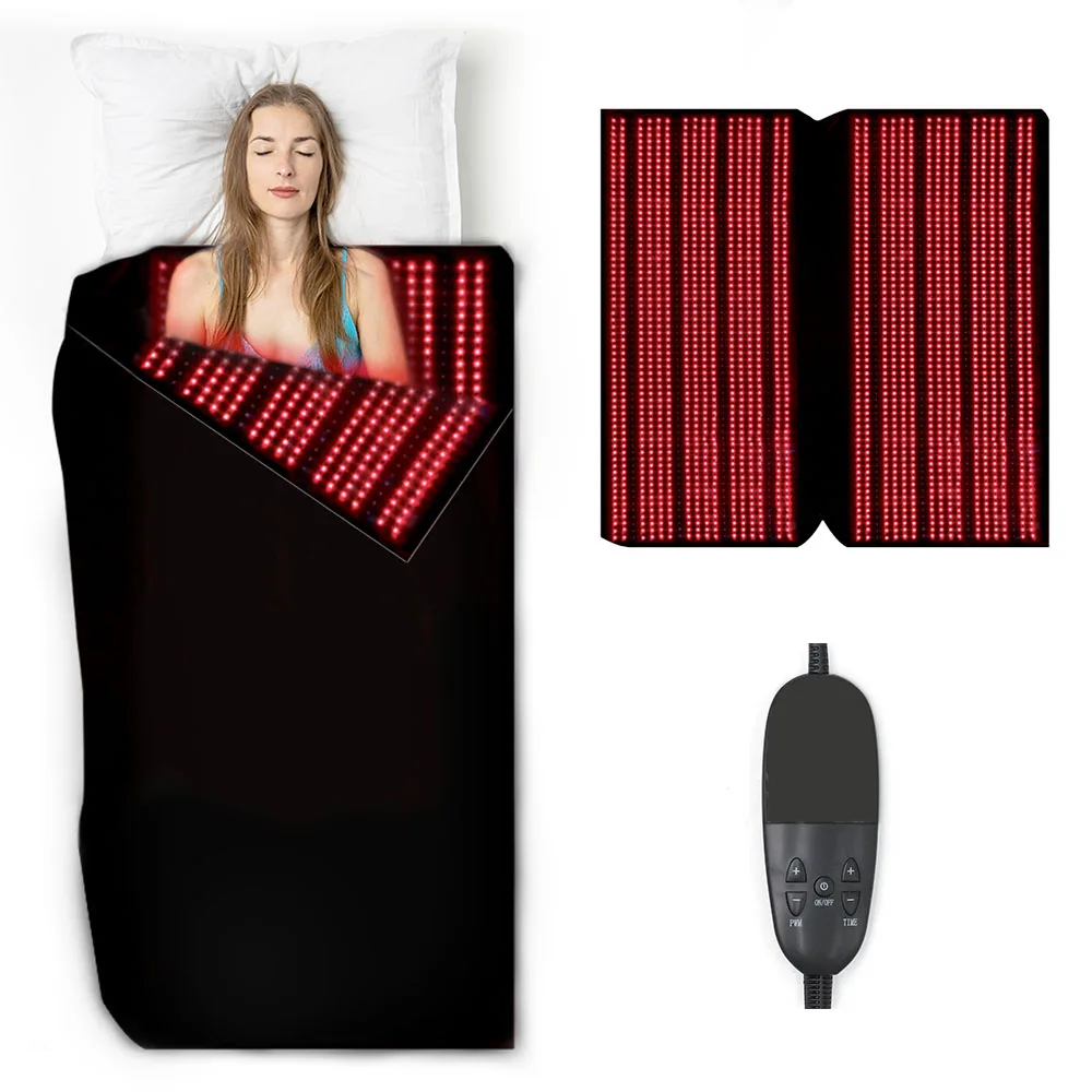 

US STOCK Red Light Therapy Sleep Bag 2560 LEDs 660nm/850nm Red Light Therapy Pad For Body