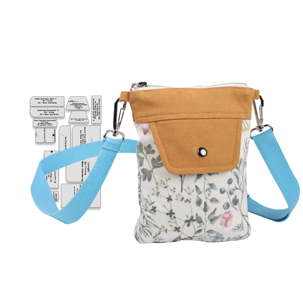 

Сумка-слинг для телефона Выкройки для шитья, узоры для шитья женских сумок в масштабе 1:1, стильные узоры прототипов сумочек