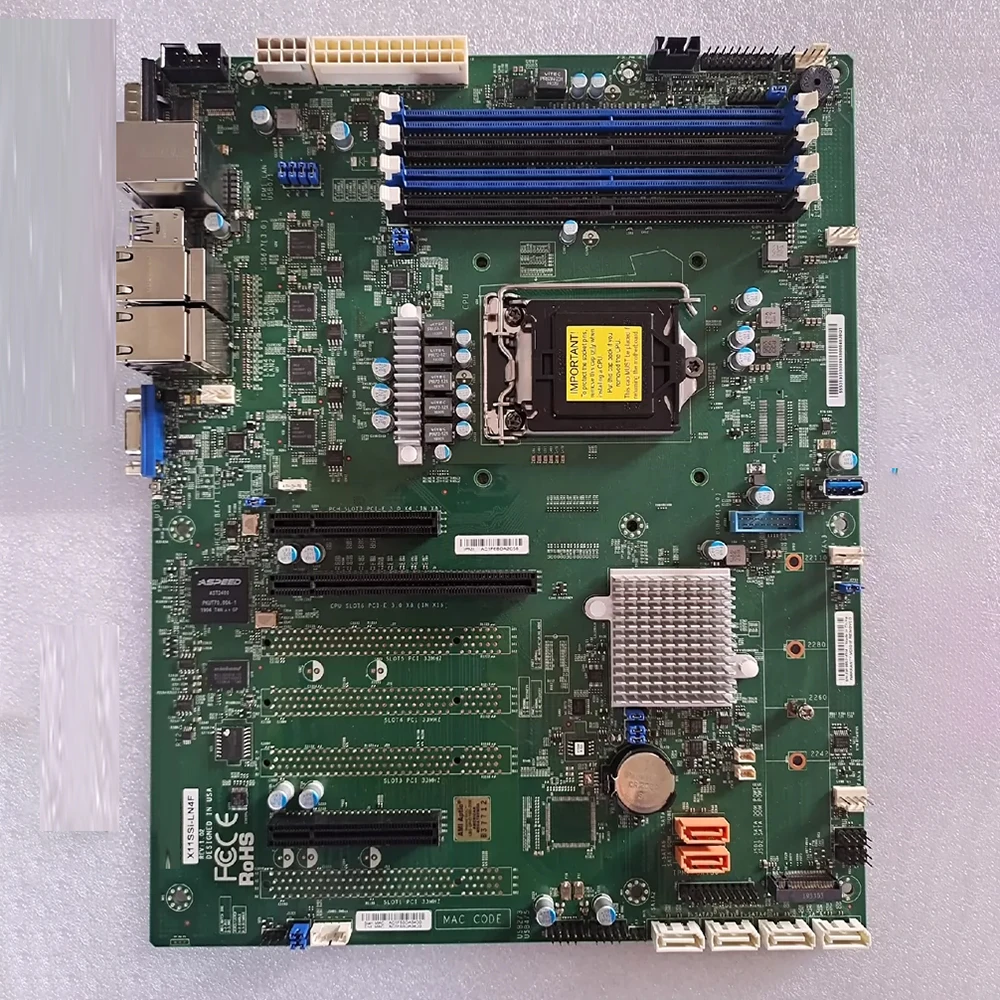 X11SSi-LN4F For Supermicro Single channel quad port server motherboard LGA1151