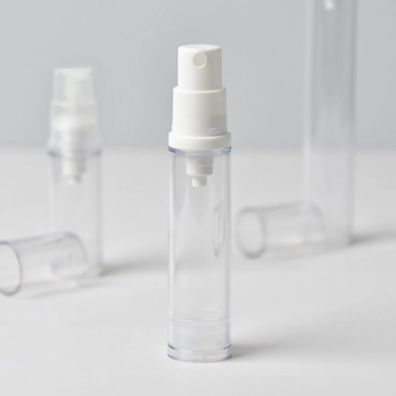 5/10/15ml Vacuum Bottle Press Liquid Foundation Lotion Eye Cream Empty Refillable Bottle Cosmetic Container Portable Makeup Tool