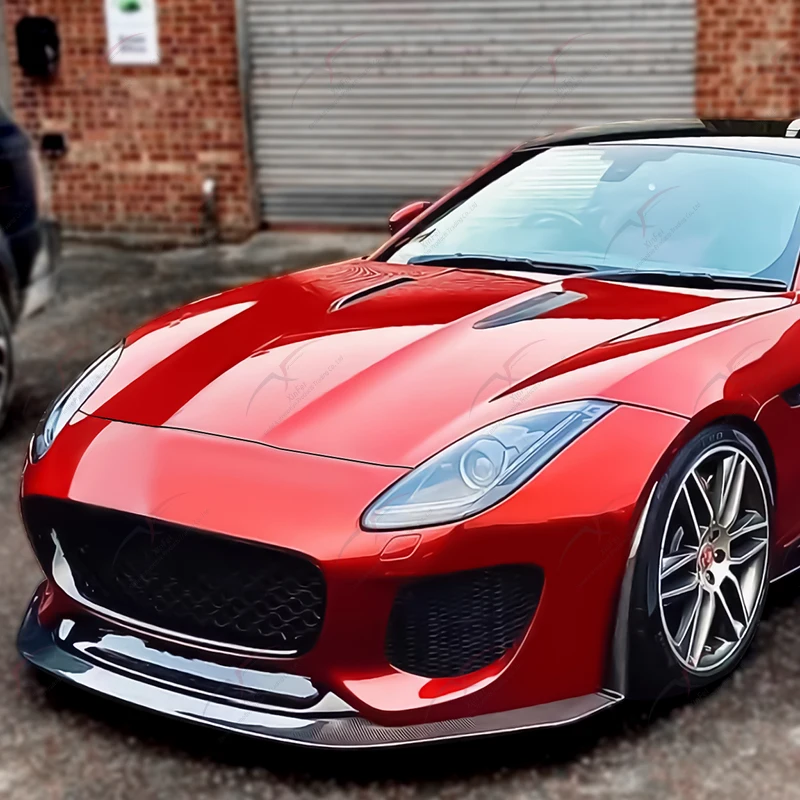 Suitable for Jaguar F-TYPE 2013-2020 P7 modification front bumper assembly front lip front spoiler carbon fiber