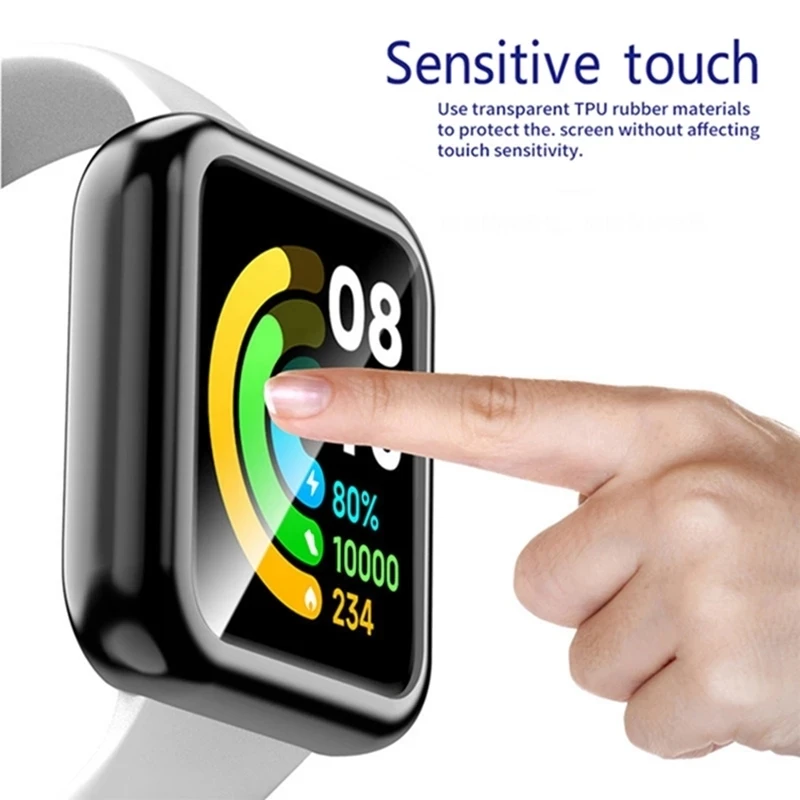 Plating TPU Protector Case For Xiaomi Mi Watch Lite 2 Watch Case Full Screen Protective Shell Cover Case For Redmi Watch 2 lite