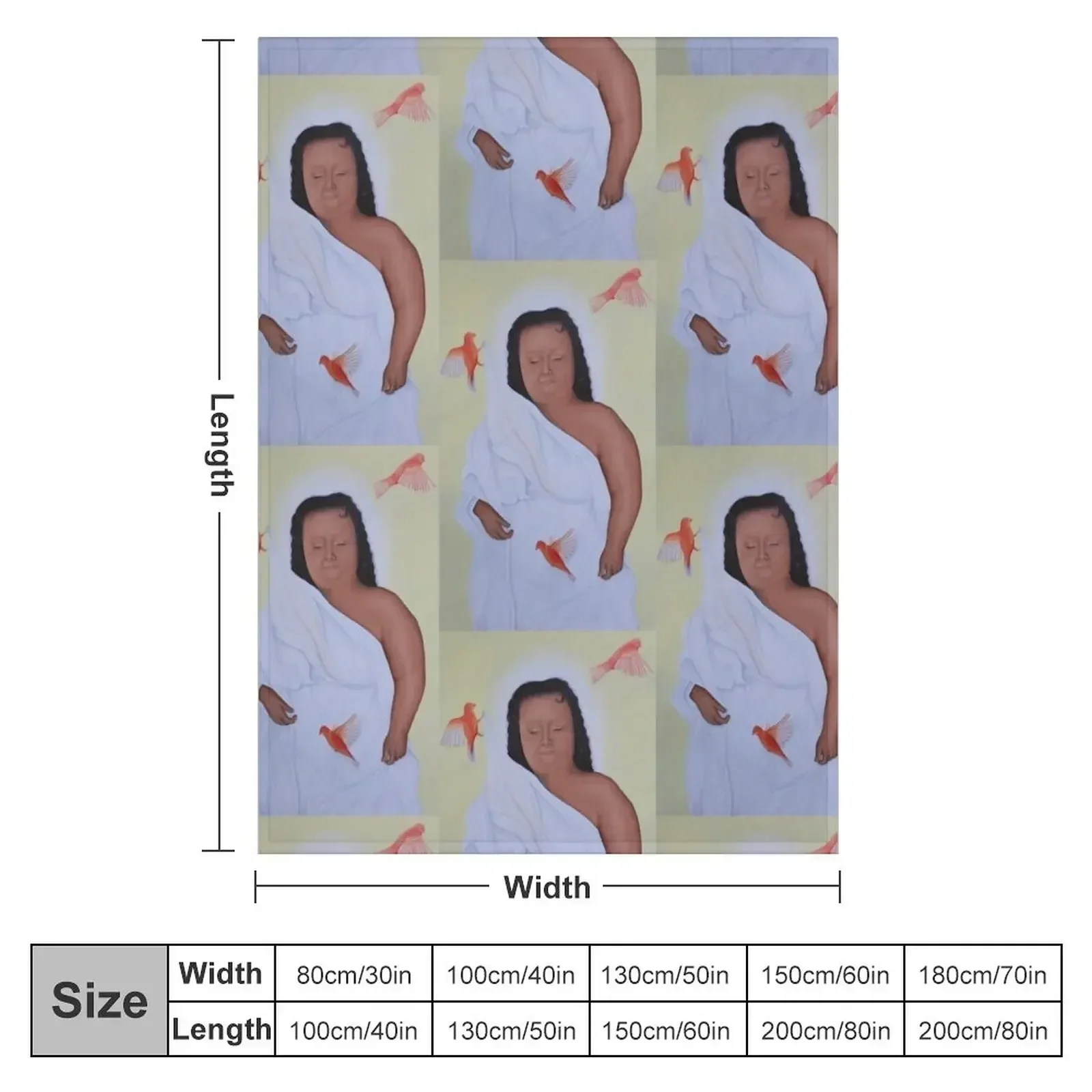 New Heaven oil on canvas painting Throw Blanket couch cozy soft plush fuzzy picnic outdoor blanket