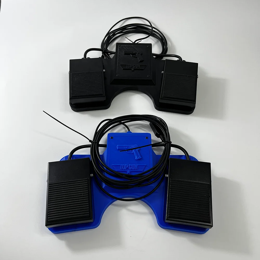 

USB Interface Game Pedal Time Crisis Multifunctional Replacement for Arcade Game Buttons, Suitable for Computer Light Gun Games