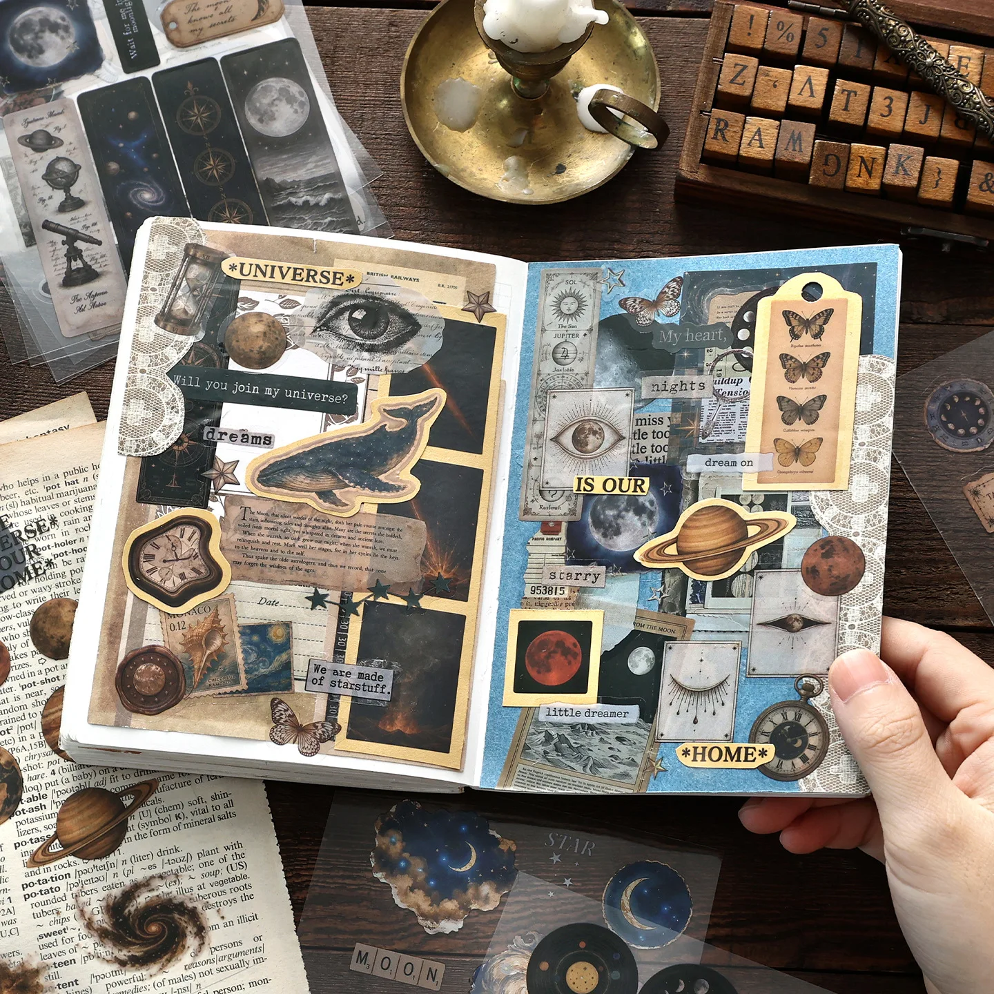 Vintage Old Life Item Flower Landscape PET Sticker Book Creative DIY Journal Material Collage Scrapbooking Stationery