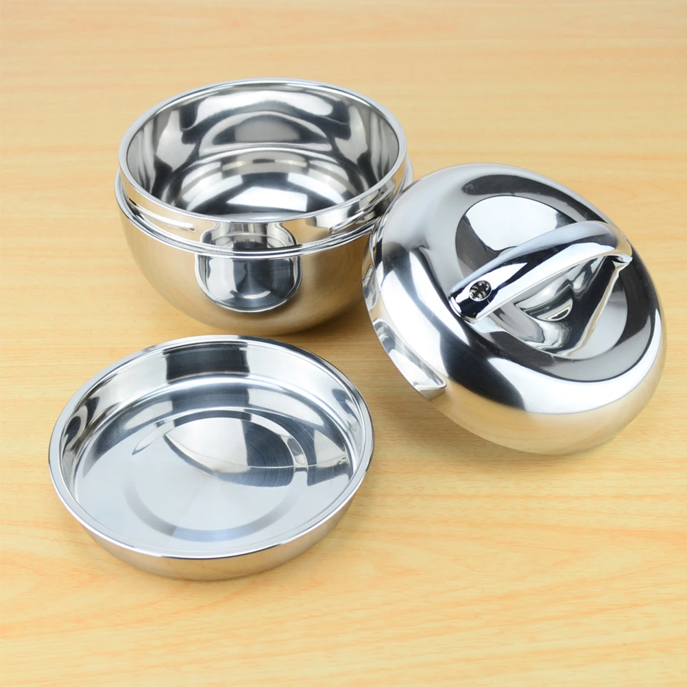 

0.8L Stainless Steel Heat Preservation Box Kepping Warm Lunch Box Shape Food Container Silver