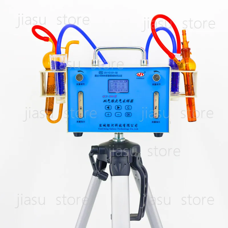 QCS-3000 dual gas path atmospheric sampler (two independent timers --- can be measured)