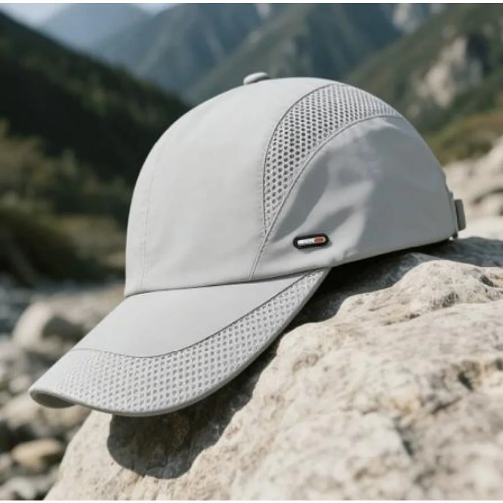 

Мужская летняя уличная кепка от солнца в корейском стиле, модная бейсболка для альпинизма, быстросохнущая спортивная кепка, универсальная шляпа для походов и активного отдыха