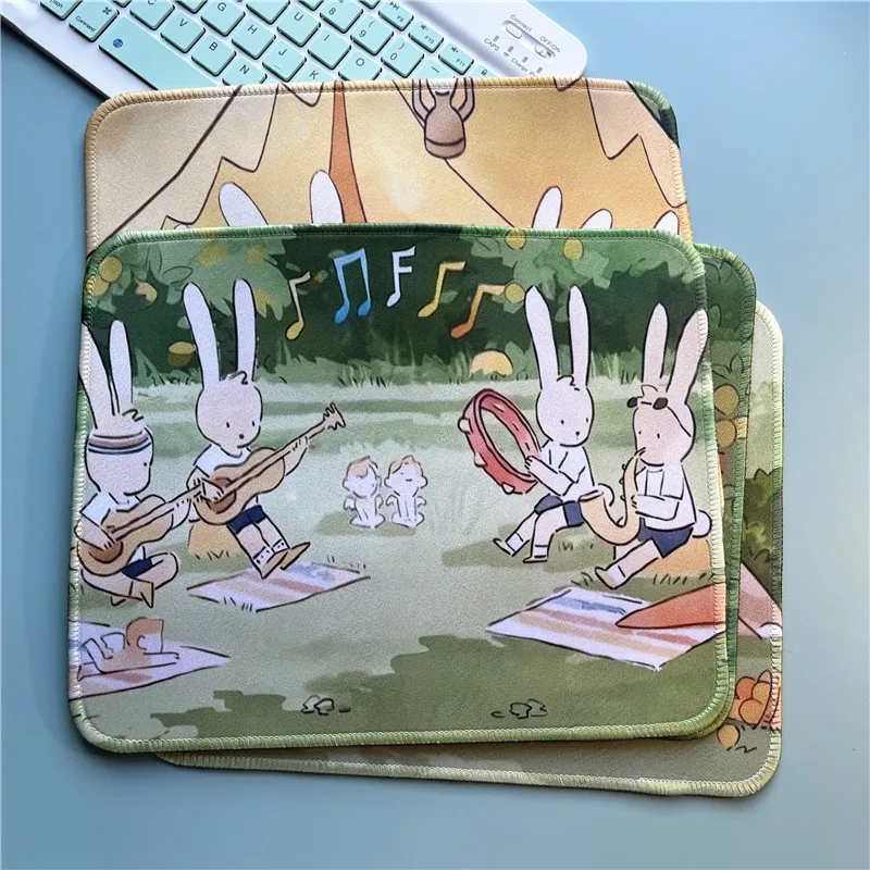 

Pad for Computer Mouse Green Mausepads Cute Desk Items Kawaii Desk Accessories Premium Table Mat for Pc Gaming Mouse Pad