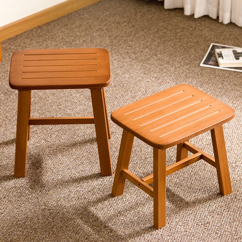 

Firm Stool small bench small square stool children adult small stool bathroom living room bamboo stool shoe stool shoe stool