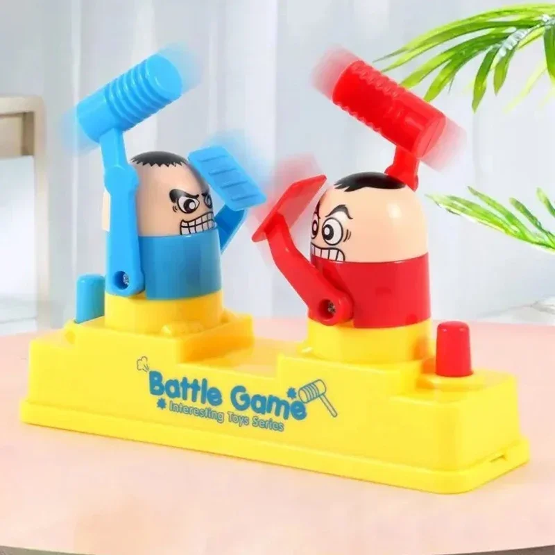 

Mini Children's Head Knocking Little Man, Red and Blue Attack and Defense Versus Parent-Child Game, Finger Fighting Game Machine