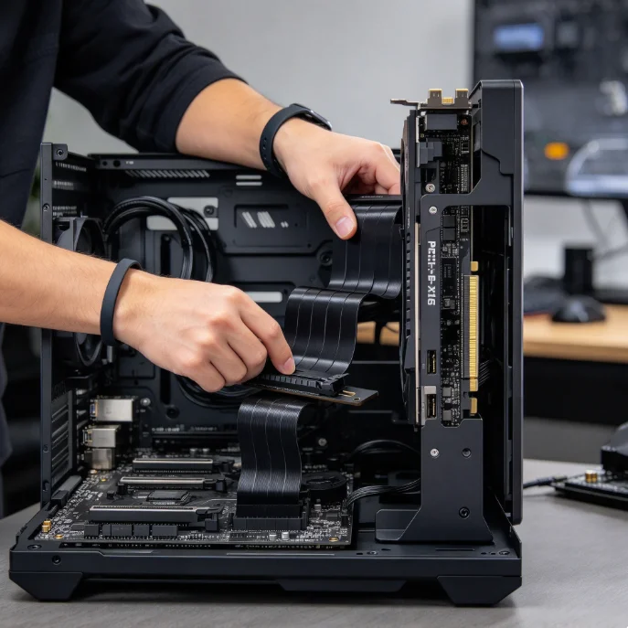 PCIe 4.0 X16 Riser Kabel Verle - Pcie 4.0 X16 Riser Cable 90 Degree recensie en prijs