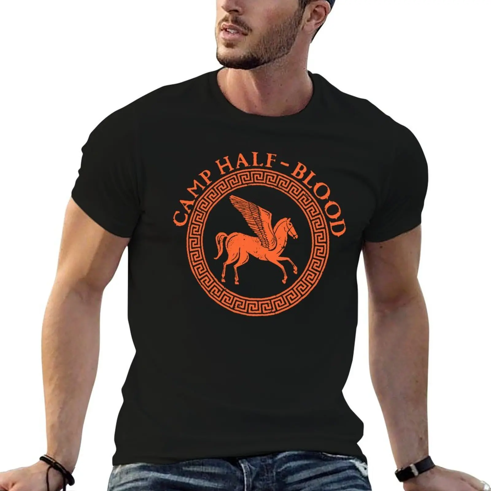 Percy Jackson Camp Half Blood Inverted T-Shirt Fitness Training Breathable Tee