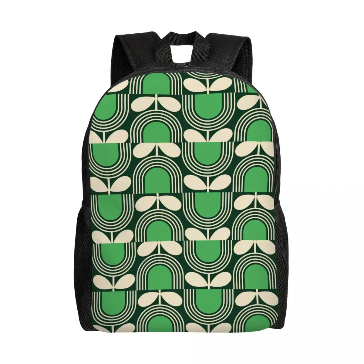 Custom Striped Tulip Print Travel Backpack Men Women School Laptop Bookbag Orla Kiely Art College Student Daypack Bags