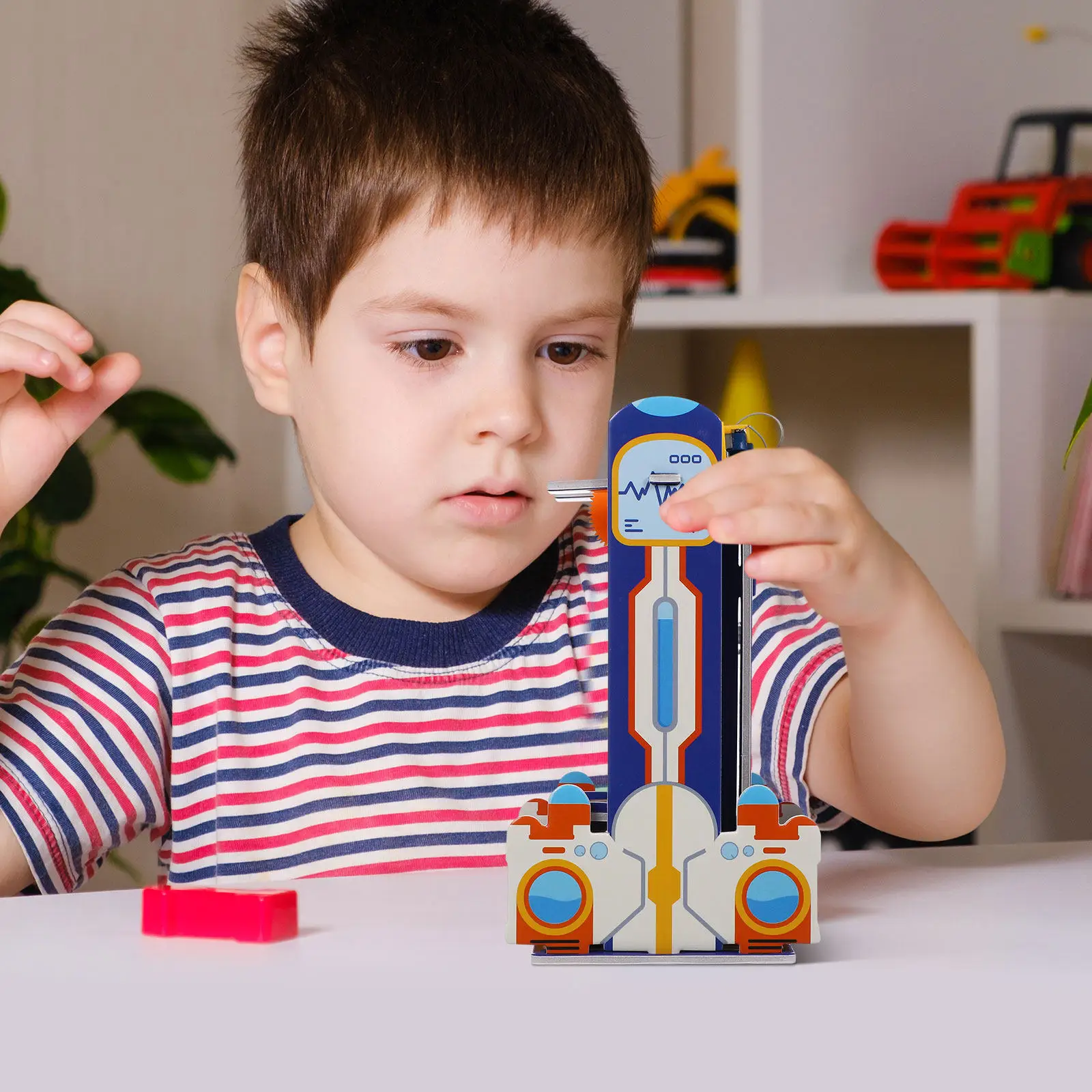

1Set Elevator Electric Mechanical Assembled Stem Science Education Puzzle DIY Small Handmade Lift Stem Building Project