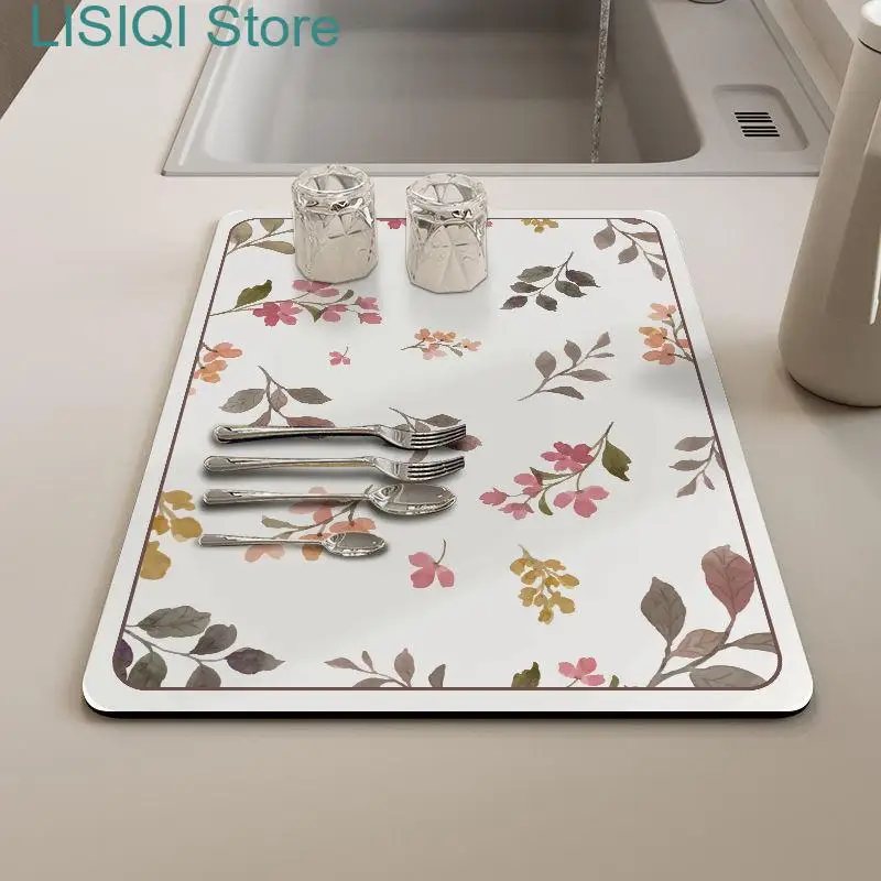 New Mat Modern Minimalist Household Soft Technology Cloth Disposable Tableware Drying Kitchen Countertop Draining