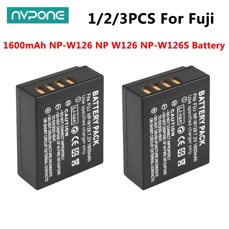 1600mAh NP-W126 NP W126 bateria NP-W126S do Fuji XT20 XT3 XPro1 Pro2 X-Pro1 X-T1 XT1 HS30EXR HS33EXR X PRO1 XE2 XA1 XA2