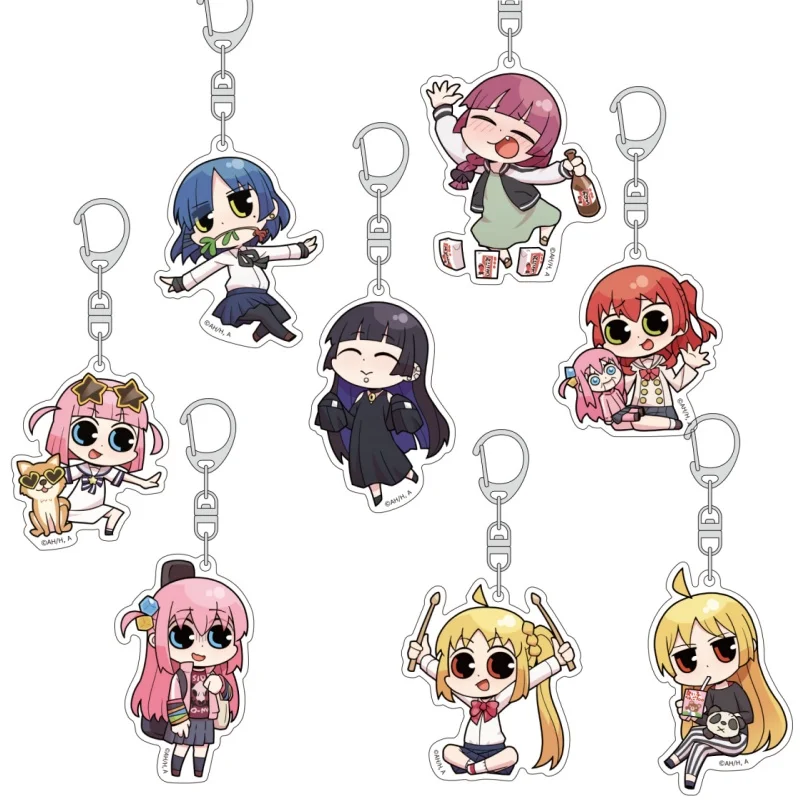 

6CM Anime Bocchi the Rock Charm Acrylic Keychain Model Cosplay Characters Ornament Accesorios Goods Collection Gifts