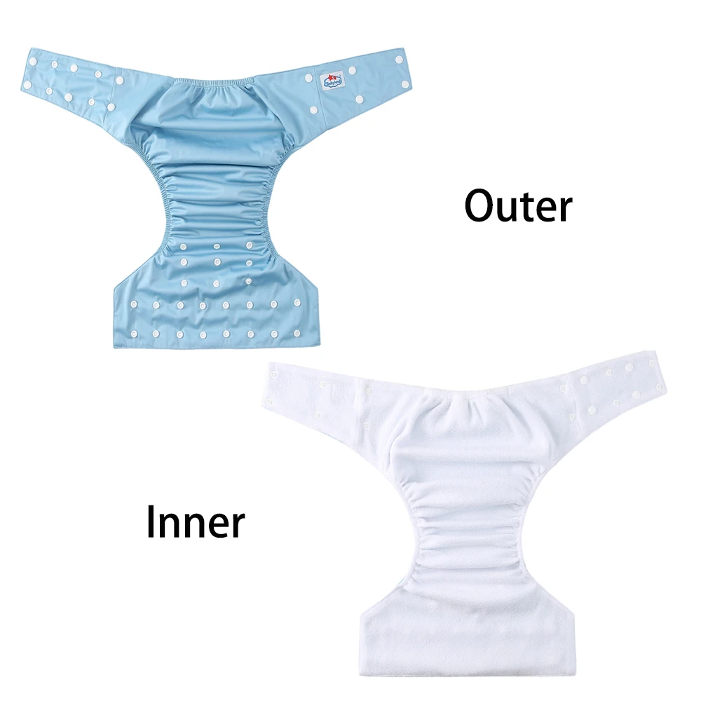 Men Elderly lncontinence Nappy Day Night Washable Women Adult Cloth Diaper Leak Proof Breathable Reusable Diapers For Old Age