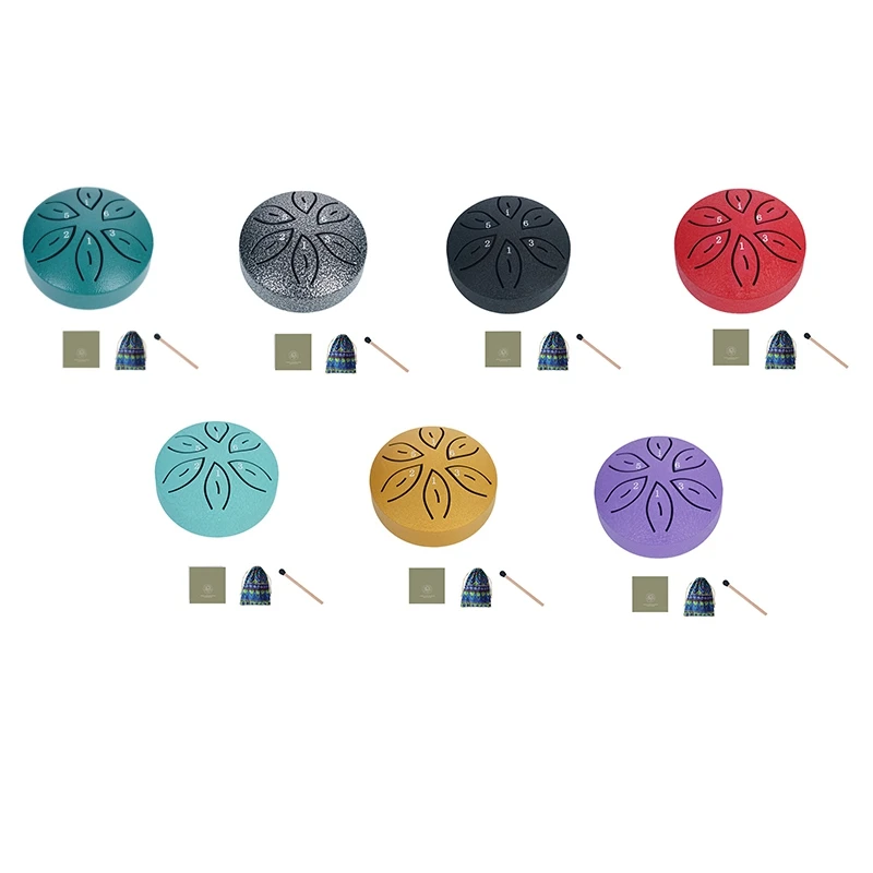 أفضل الآلات الموسيقية للأطفال أورف آلات الحرف طبلة مجوفة صغيرة 3 بوصة 6 لهجة #5