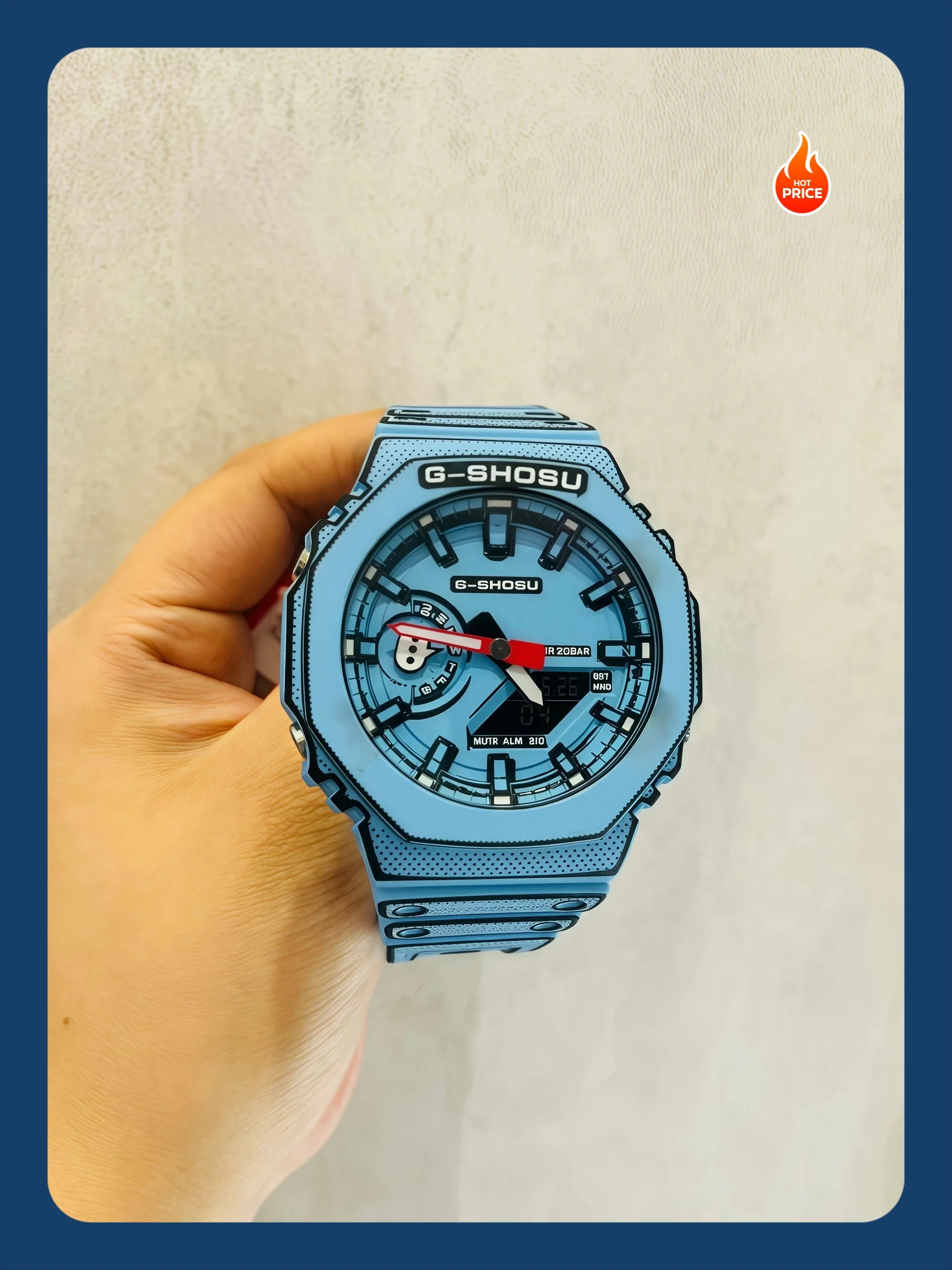 

Светодиодные цифровые электронные часы с двойным дисплеем, полнофункциональные часы мирового времени, коллекция дуба с большим циферблатом