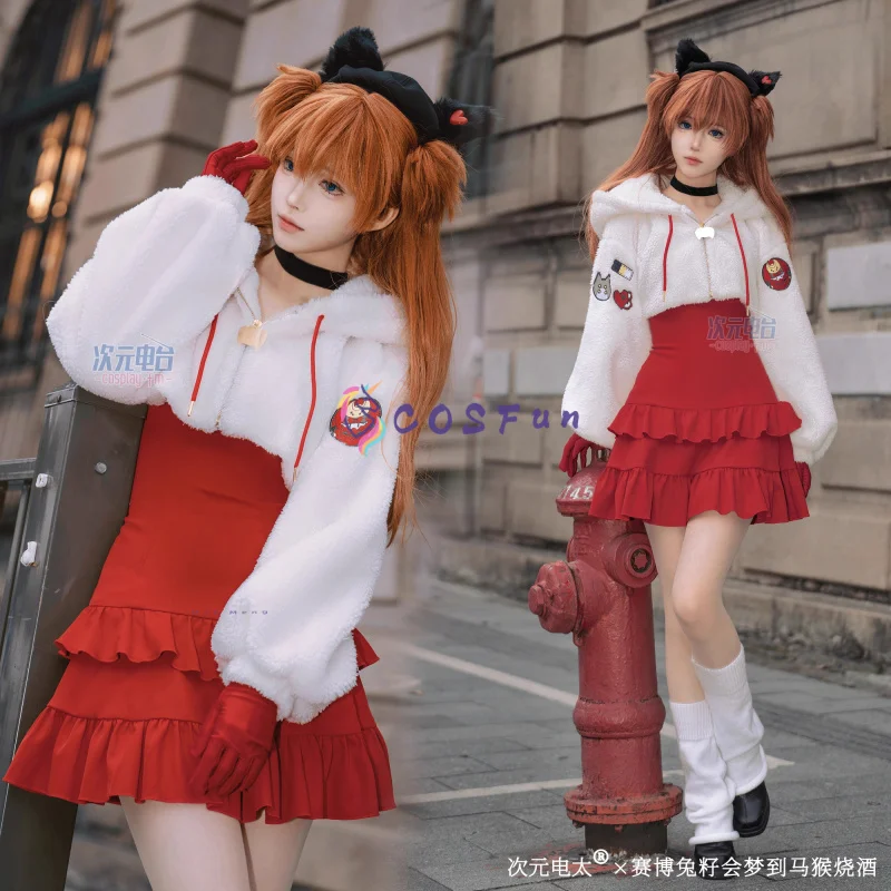 

EVA Sōryū Asuka Rangurē snowsuit cosplay Costume Props Uniform Suit Halloween Party Play Role Clothes COSFun