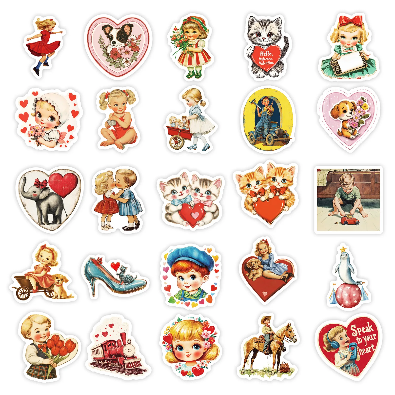 50 قطعة ملصقات حساب الكرتون الرجعية ملصقات لطيف الأمتعة الهاتف كوب ماء الكمبيوتر الديكور ملصقات ثابتة مقاومة للماء