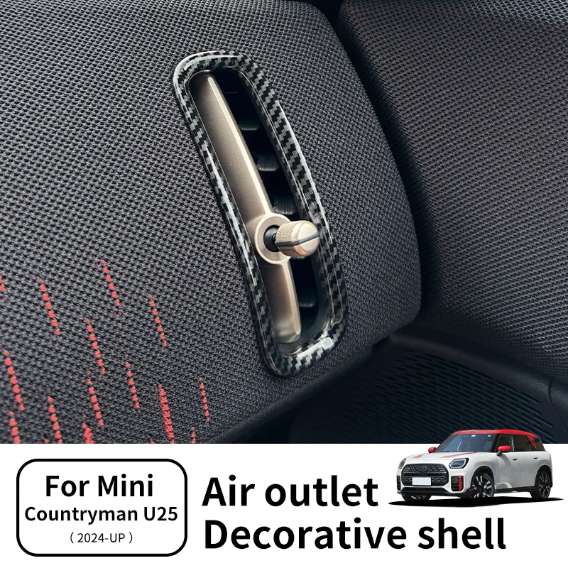 

Car Air Vent Ring Outlet Cover Case For Mini JCW Countryman U25 2024 2025 Air Conditioning Vent Decorative Shell Car Accessories