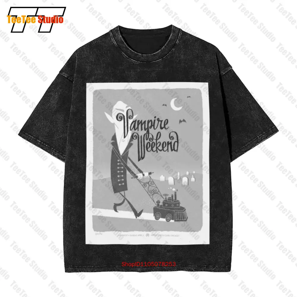 Vampire Weekend Tour Chicago,Il, April 6 2019 Vintage Oversized T-Shirt 4QSA