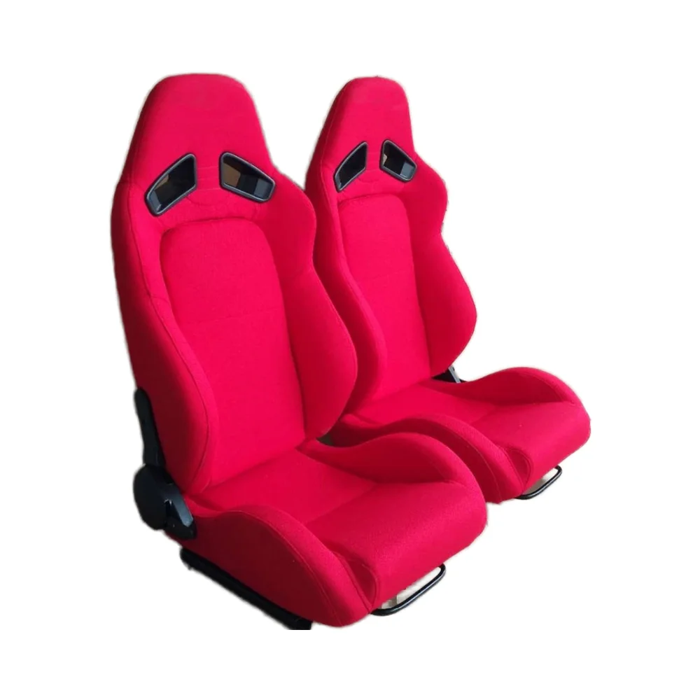 

1052 Sport Golden Suede Cloth Style Reclinable SR7 Racing Seat Black Double Slider For PS4 Racing Simulator Seats