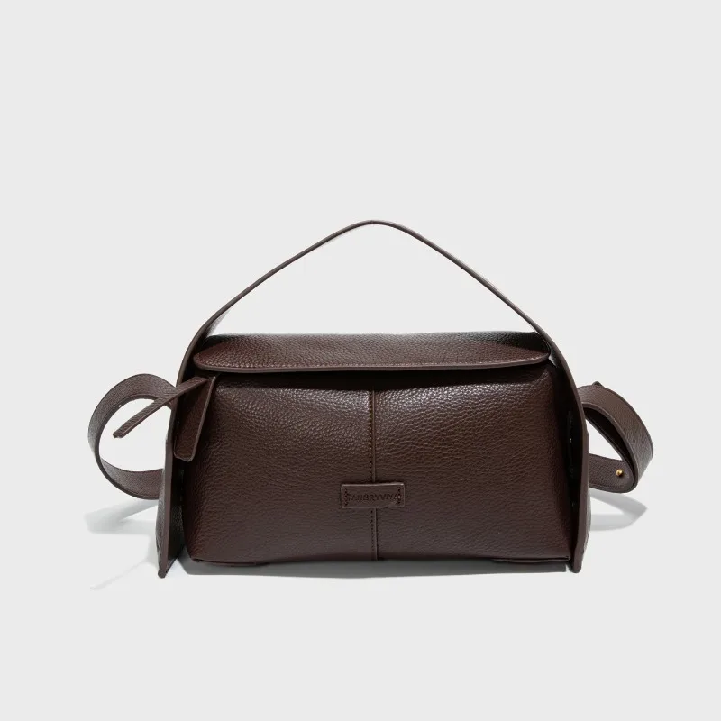 

Smiple Soft Pu Leather Fashion Commuting Handbag 2026 Lychee Pattern Large Capacity Shoulder Bag Solid Color Commuting Bag