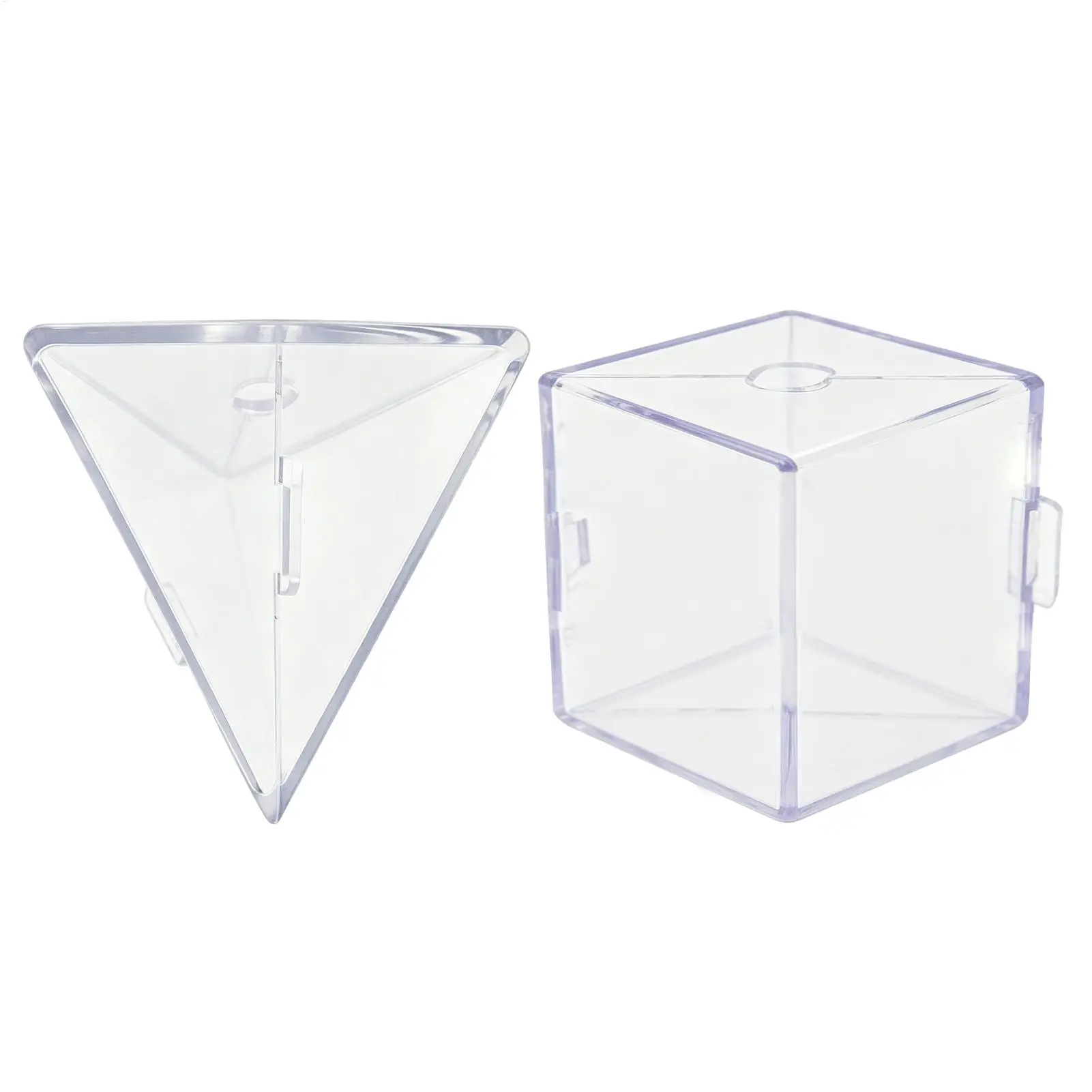 Transparent Fruit Vegetable Growing Molds Reusable Triangle Cube Shaper Plant Growth Forming Tool Tomato Cucumber Garden