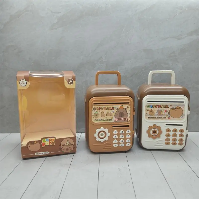 Tirelire avec empreinte digitale, tirelire électronique ATM, boîte d'épargne pour pièces de monnaie, coffre-fort, grande banque de monnaie, verrouillage par mot de passe pour enfants