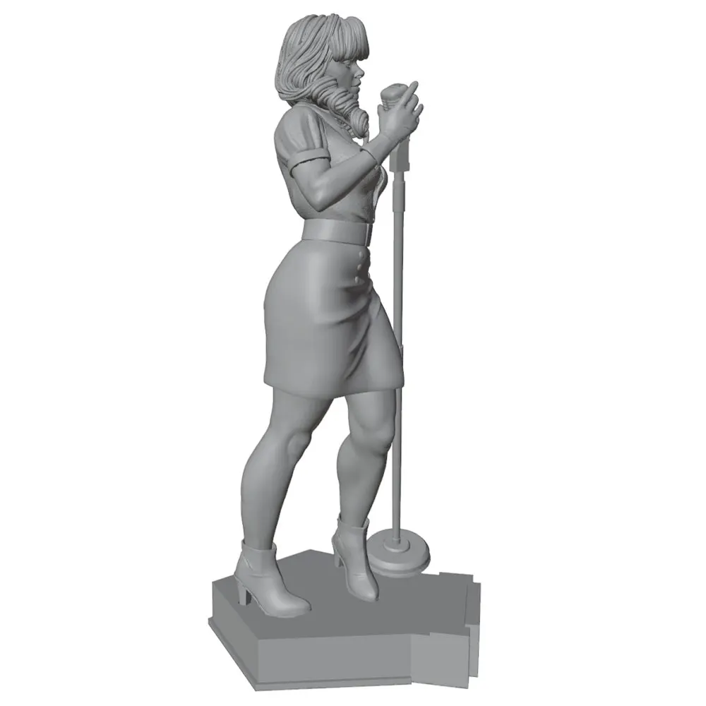Figura resina sin pintar 75mm miniatura coleccionismo role - imagen 4