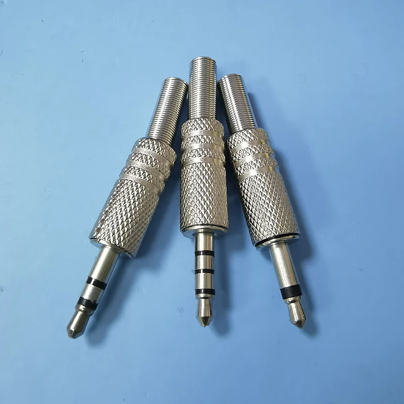2/3/4Pole 3.5mm Male Jack Headphone Plug Mono Stereo Audio Solder sound Cable Metal Connector 3.5 Earphone Repair Adapter P1