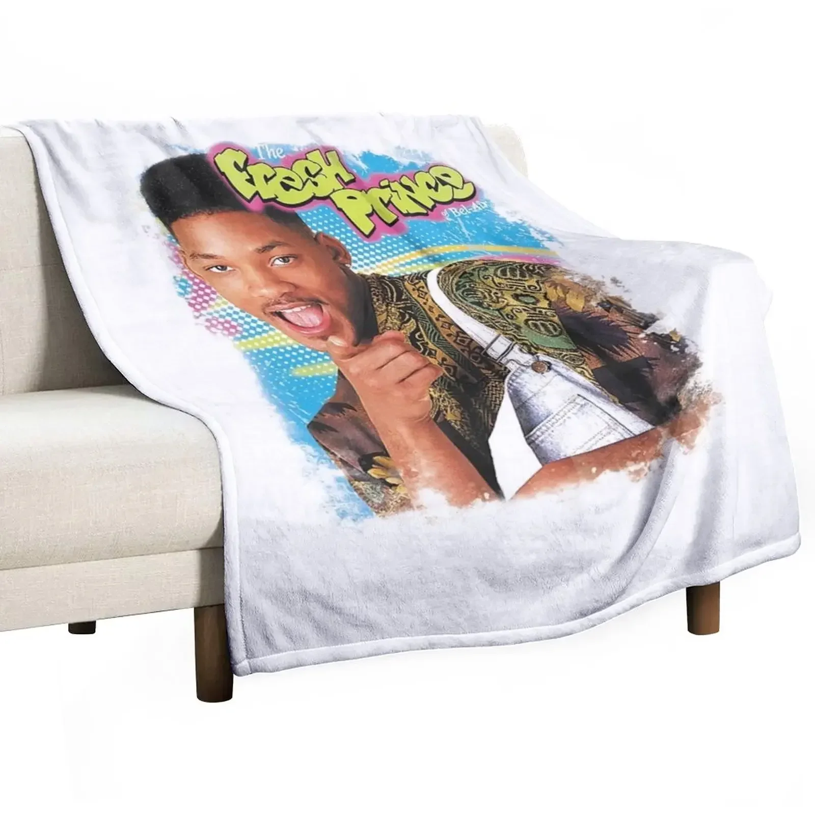 

The Fresh Prince of Bel-Air White Gift For Fan, Gift T-Shirt For Women, Kids, Adults Men, Halloween day, Thanksgiv Throw Blanket