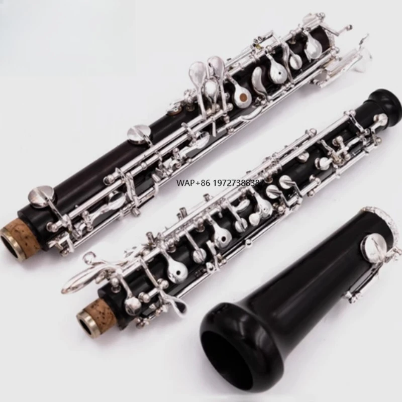 

2025 Jingying Music Wood Wind Instrument,Wholesale Imported Ebony Body Silver Plated Button High-end Professional Oboe