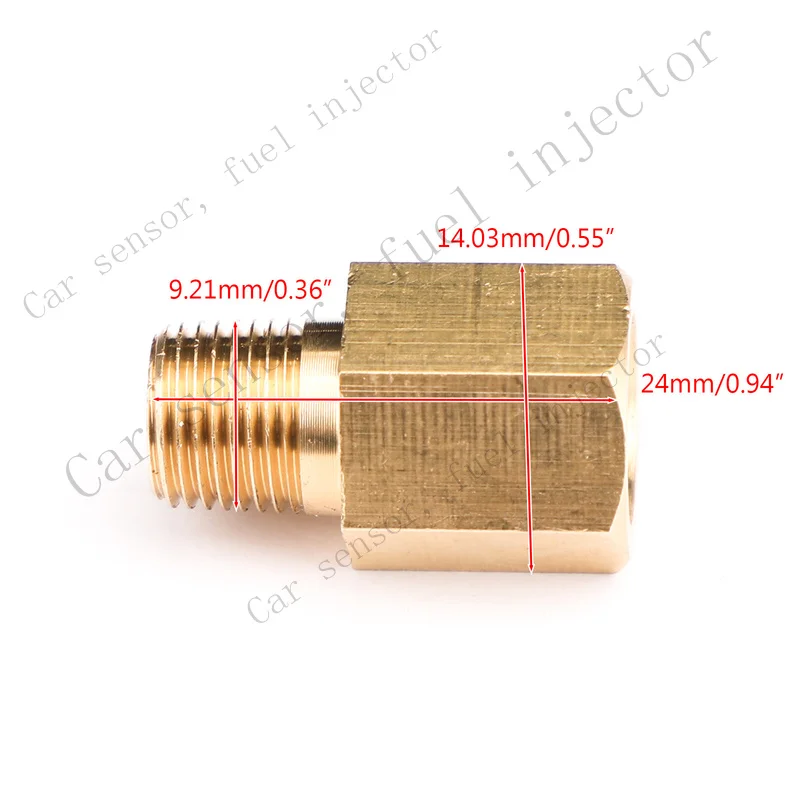 Q+ FOR 1/8 NPT Female To 1/8 BSPT Male Adapter Gauge Sensor Oil Pressure Adapter DT XT