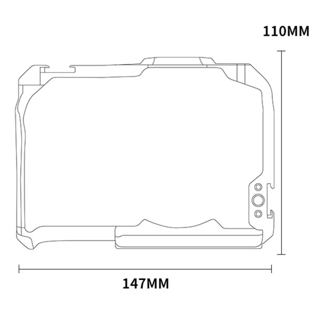 Topcine R8 Cage for Canon EOS R8 Camera,with Cold Shoe, 1/4\