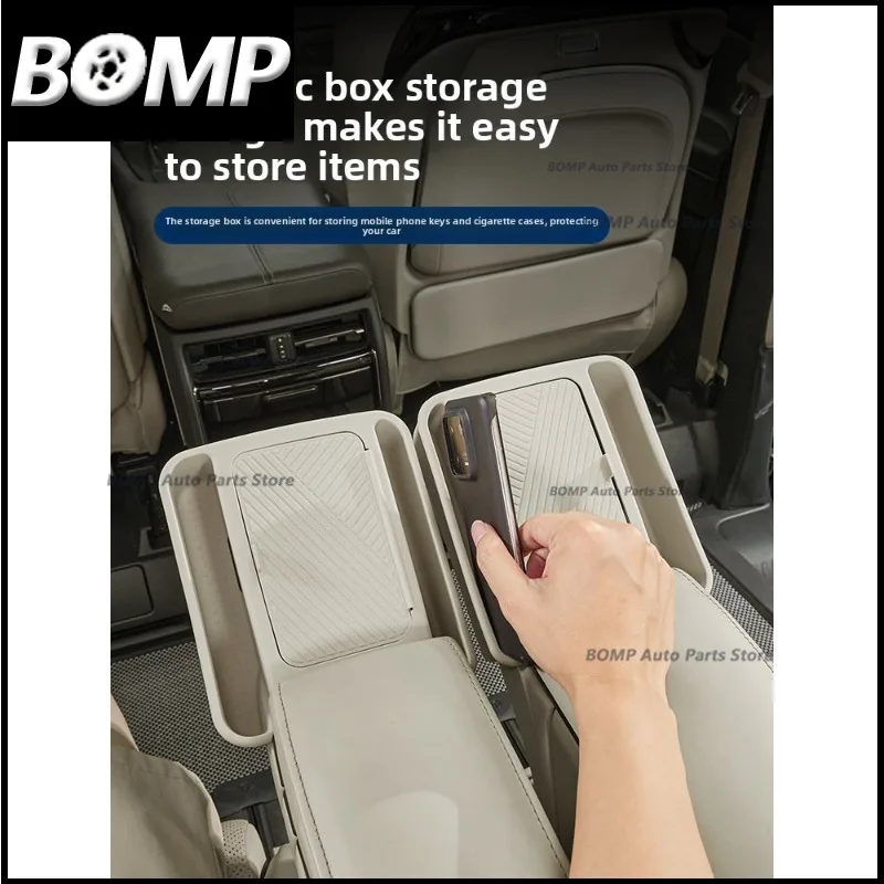 For Toyota Alphard 40 Series Seat Armrest Screen Silicone Pad with Storage Box Upgraded Flip design Protector Accessories