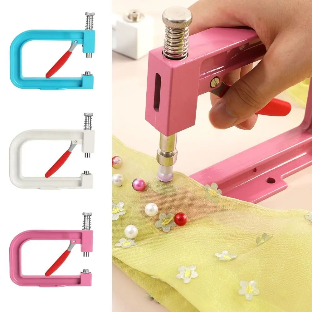 

Hand Press Pearl Handmade Setting Machine Professional Fashion Design Manual Bead Press Alloy Portable Pearl Attachment Tool