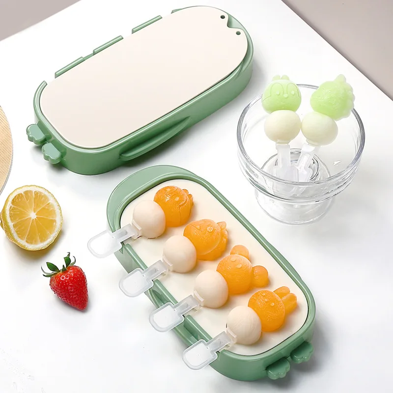 

Cute cartoon ice cream mold High appearance level ice cream Popsicle Popsicle mold Homemade ice cream bar silicone mold