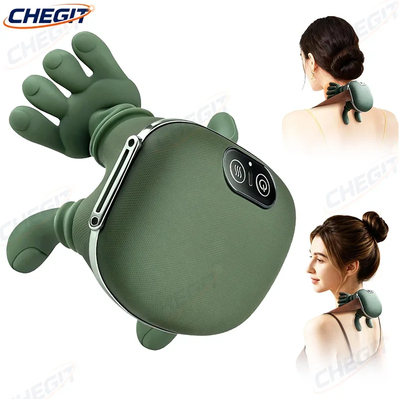

Новый массажер для шеи и плеч, электрические массажеры для спины с подогревом, массажная подушка для разминания мышц для шеи, талии, ног, тела