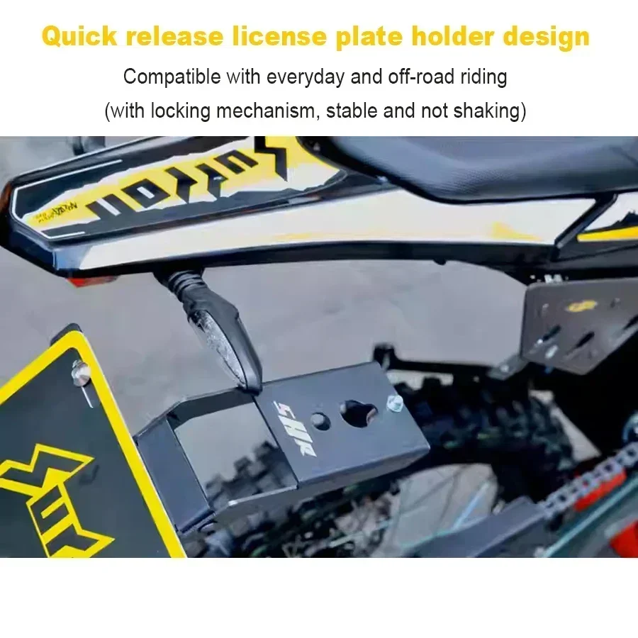 

For Surron Ultra Bee Modified License Plate Bracket Modified Tail Light Holder Kit Quick Release Design UB License Plate Bracket