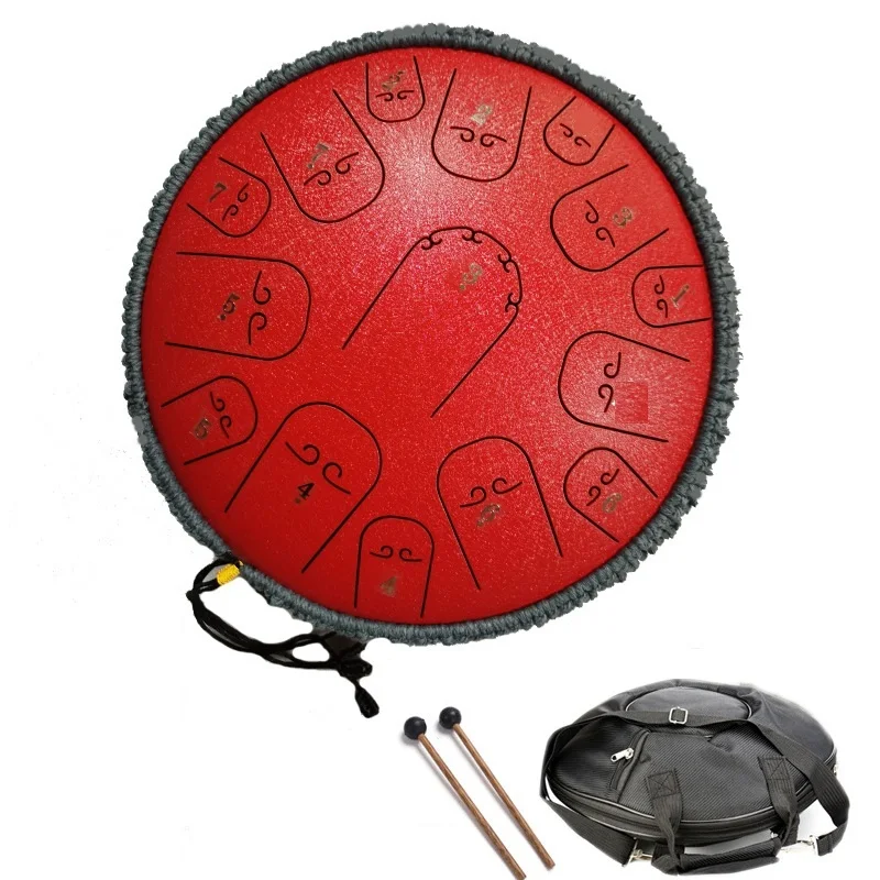 High Quality Handpan Tongue Drum C Major 7 Color Choices Steel & Carbon Fiber Metal & Carbon Fiber Material