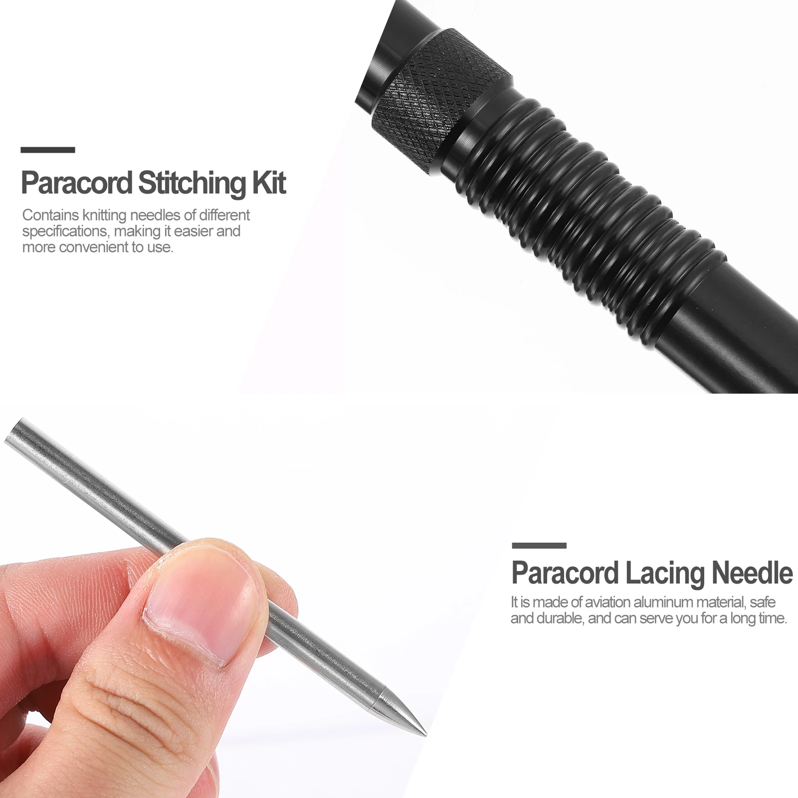 

1Set High Quality Paracord Weaving Needle Kit Durable Lace Lacing Tool for Creative DIY Projects and Leisure Time