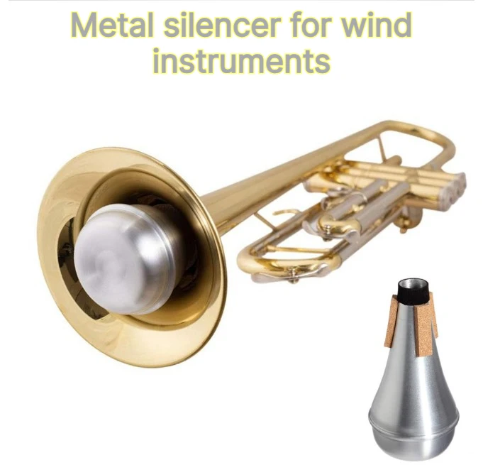 Straight Trumpet Mute Portable Practice Weakener Accessory For Jazz Trumpet Beginners Wind Instrument Tuning Parts Accessories