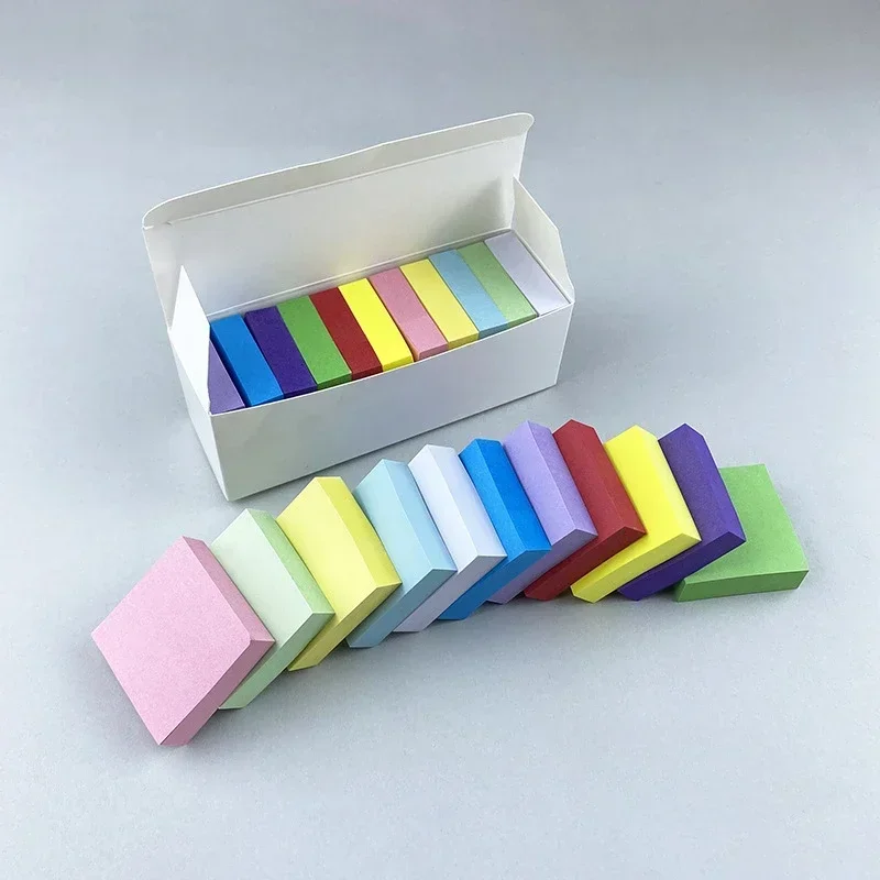 11-teiliges Set fluoreszierender Haftnotizen, Post-its, Planer-Aufkleber, Notizblöcke für Schule und Büro, Kawaii – Detail 2