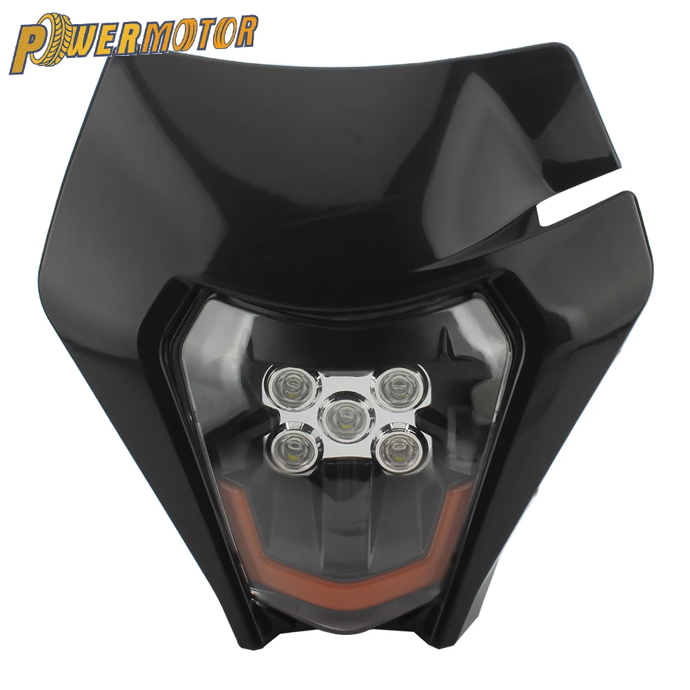 Headlight Enduro Motocros Accessories LED Motorcycle Headlamp for KTM EXC XC SX SXF XCW EXCF 125-500 2012-2023 Dirt Bike Tuning